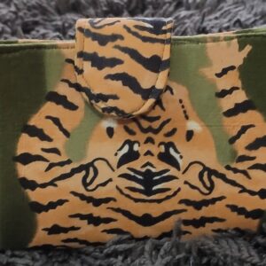 Green Tiger Cotton Padded Eyewear Case