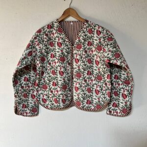 Petaline Reversible Cotton Quilted Jacket