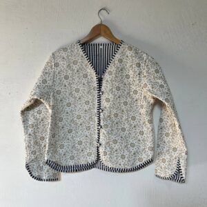 Leafora Reversible Cotton Quilted Jacket