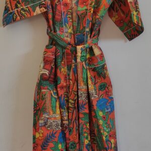 Orange Frida Cotton Kimono/Robe
