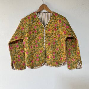 Sunshine Bloom Reversible Cotton Quilted Jacket